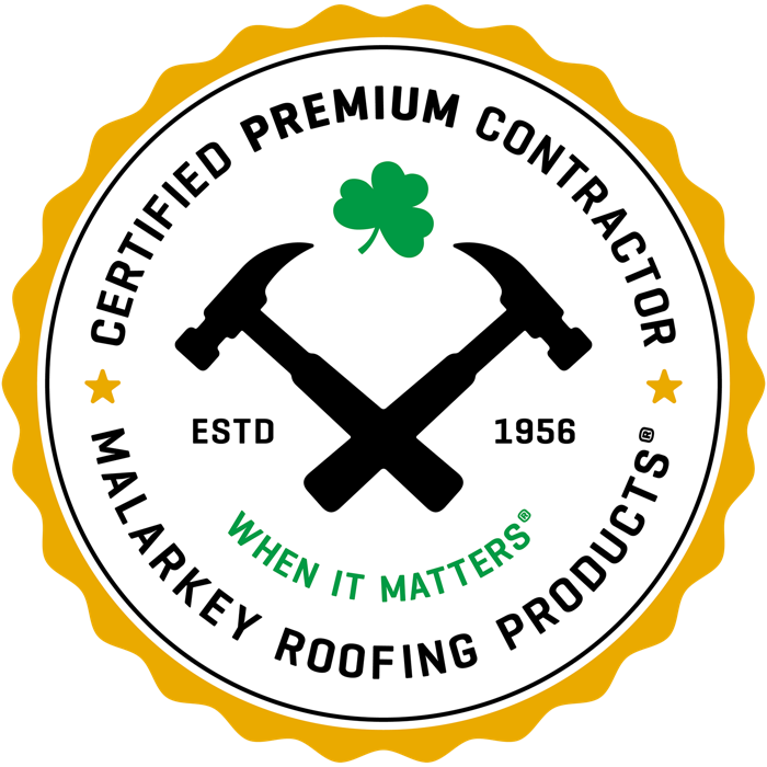 Malarkey Certified Premium Contractor badge