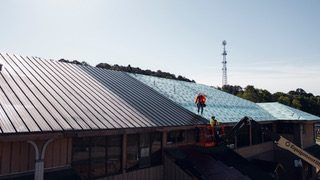 Bella Vista Towncenter standing seam roof